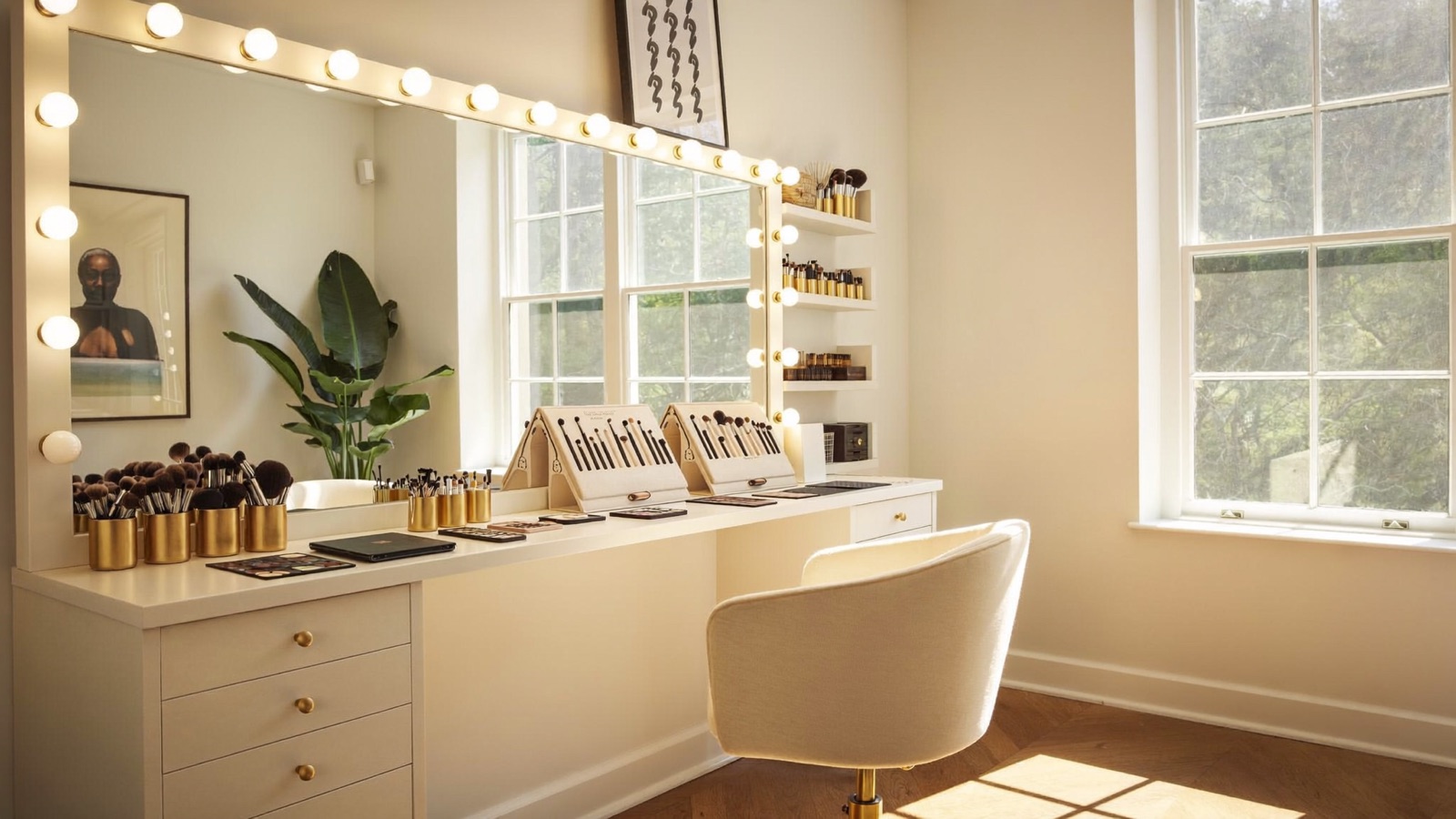 Illustrative image of a makeup studio